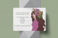 Carte anniversaire femme, carte anniversaire amie, carte de voeux fleurs et message, carte joyeux anniversaire, carte anniversairefait main