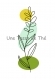 Illustration  a3  dessin fleur jaune, affiche fleur, dessin fait main, illustration fleur,  dessin fleur, affiche fleur, dessin minimaliste, dessin lineart
