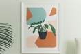 Illustration  a3 illustration plante verte, cadeau passionné de plantes, dessin plante fleur de lune, affiche plante d'intérieur, illustration moderne boho,