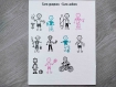 Autocollants, stickers famille pour boîtes aux lettes, cadres