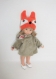 Vêtement compatible poupée chérie, mini maru, paola reina, little darling, minouche etc...: manteau et bonnet 