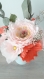 Magnifique bouquet du printemps rose en papier crėpon feuilles séchées et vase