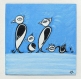 Pingouins - peinture personnalisable à l'acrylique sur toile