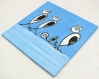 Pingouins - peinture personnalisable à l'acrylique sur toile