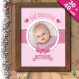 Affiche 30x40 personnalisable bébé, naissance, fille, date de naissance, prénom