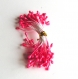 Lot 30 pistils apprêt bijoux fleurs corail brillant (double) 5,5 cm décoration bouquet