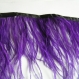 Lot 24 plumes autruche violet brin  filament 8-12 cm