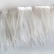 Lot 24 plumes autruche ivoire brin filament détachées 8-12 cm 