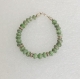 Bracelet perles de papier vert