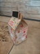 Boite cadeau papier craft décoré dimension 5.5 cm x 7 cm (contenant) plusieurs coloris