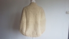 Poncho en grosse laine naturelle pour femme - taille 36 (s)
