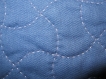 Sac cabas femme classique bleu décor bobines 35x32x12 cm