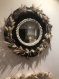 Miroir esprit champêtre en macramé et fleurs séchées swanell