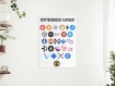 Affiche alphabet cryptomonnaie  - téléchargement numérique - à imprimer