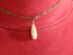 Collier réversible motif chaîne avec pendentif 