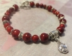 Bracelet en perles rouge