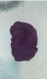 Echeveau de laine couleur améthyste/magenta filée à la main au fuseau - 187g - env 250 m