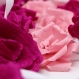 Guirlande de roses faites main en papier cr