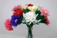 Composition florale de 12 fleurs reines marguerites faites main en papier cr