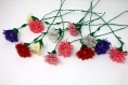 Composition florale de 12 fleurs reines marguerites faites main en papier cr