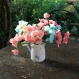 Composition florale de 12 tiges de pois de senteur faites main en papier pour un bouquet ou un cadeau fleuri