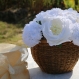 Bouquet de 11 fleurs blanches faites main en papier comprennent des pivoines des hortensias et des roses