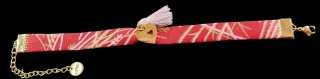 Bracelet liberty femme acier inoxydable 1 cm avec breloque