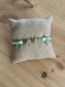 Bracelet heishi « maman » vert