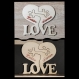 Coeur love en bois personnalisée