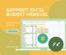 Support excel - gestion simplifiee - budget mensuel