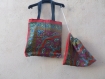 Noel  x2 sac courses tot bag + sac pochon = fourre tout cabas foulard carre sac tissus vrac canvas cadeaux noel nouvel an