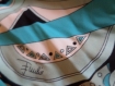 Emilio pucci trikini vintage maillot de bain 1 piece bikini bleu turquoise 4 glans or signé pucci luxe vintage