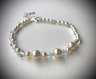 Bracelet perles nacrées et swarovski