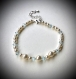 Bracelet perles nacrées et swarovski