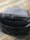Grand sac besace noir argenté