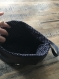 Petit sac besace noir argenté