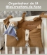 Pochette de lit bébé, range tétine/doudou/organisateur de lit personnalisé/cadeau de naissance 