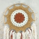 Aurelia suspension murale, mandala, attrape-rêves, 23 x 55 cm, fait à la main avec amour, décoration d'intérieur unique, belle et éclectique 