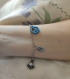 Bracelet peace bleu