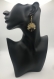Boucles d'oreilles arbre de vie dorées pendantes, pierres naturelles jaunes, pendentif cristal quartz 7 chakras, charmes, cadeaux bijoux