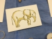 Lot de 5 cartes postales d'animaux à l'aquarelle - lot 1