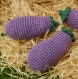 Aubergine - légume fait au crochet  
