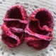 paire de chaussons sandales nu-pieds coton bÉbÉs filles naissance À 1 mois tricot, crochet fait main @ jarakymini