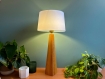 Lampe à poser | luminaire faite à la main | bois massif recyclé | décorative et naturelle  | high