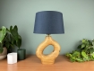 Lampe de table | luminaire en bois massif | lampe de chevet décorative naturelle | bois de hêtre massif recyclé  |  torn