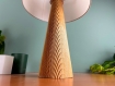 Lampe de table | lampe de chevet en bois de hêtre massif recyclé | luminaire écologique et durable  | stiga