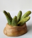 Sculpture de plante verte, idée décoration de meuble