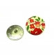 Boutons x 5  liberty d'anjo a rouge taille au choix 