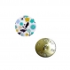 Boutons x 5 liberty fanciful b vert et turquoise taille au choix 