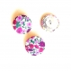 Boutons x 5 liberty petal and bud d rose taille au choix 